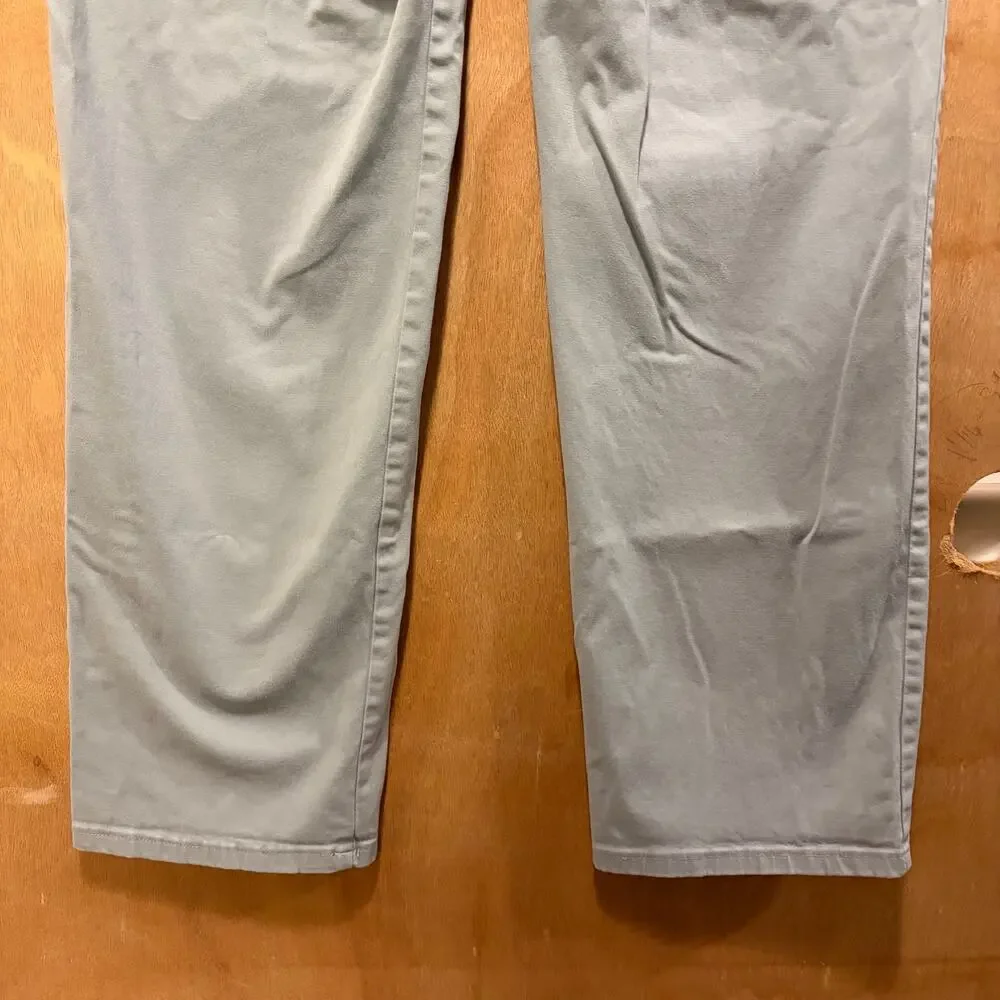Lee All Day Women's Straight Leg Pants Grey Chino Stretch Medium Size 12 Classic - Picture 9 of 14